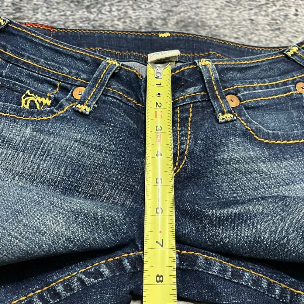 True Religion Johnny Big T Jeans 30x32 Blue Low Rise Straight Y2K Hip-Hop Grunge